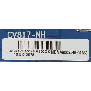 MAIN PARA TV PHILIPS / NUMERO DE PARTE SVSR17TA01-MA200CK / CV817-NH / MDMA9005549-04930 / PANEL LVU430CSDX A0011 / DISPLAY ST4251D02-1 VER.2.1 / MODELO 43PFL5756/F7 A	